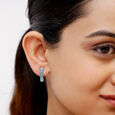 14KT Yellow Gold Glacial Aura Diamond Stud Earrings,,hi-res view 3