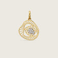 Fluid Bloom Diamond Pendant,,hi-res view 5