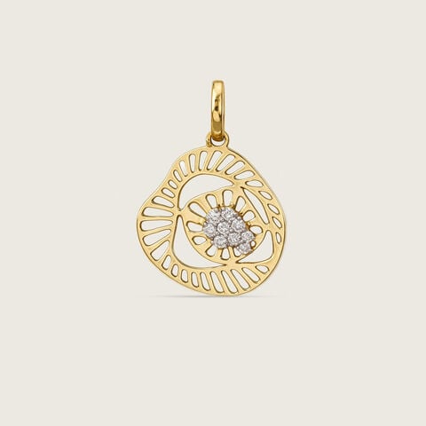 Fluid Bloom Diamond Pendant
