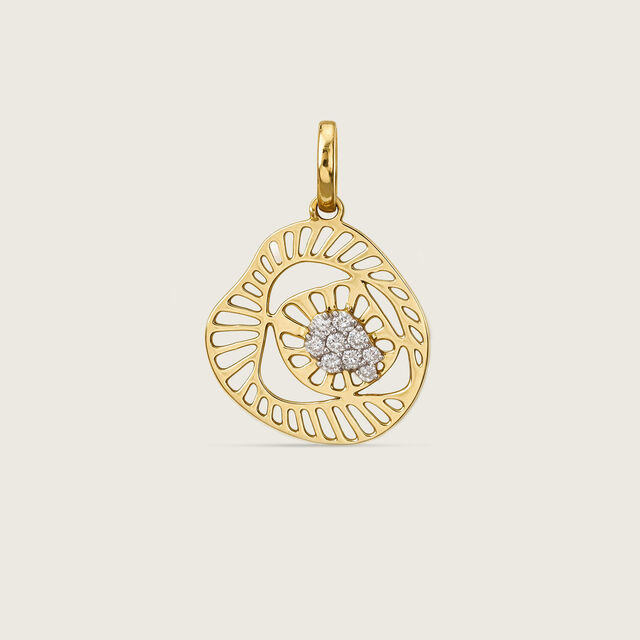 Fluid Bloom Diamond Pendant,,hi-res image number null
