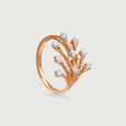 Crown Bloom Diamond Ring,,hi-res view 4