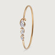 Paisley Paradise Gold and Diamond Bangle,,hi-res view 5