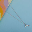 Playful Dolphin Silver Necklace,,hi-res view 1