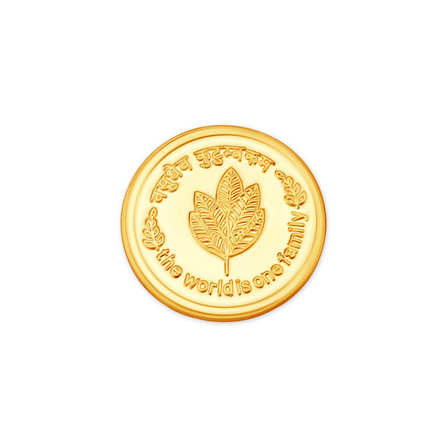 1 GM 22 Karat  Sublime Mango Leaf Gold Coin,,hi-res view 2