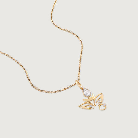 Adi Shakti Gold and Diamond Pendant