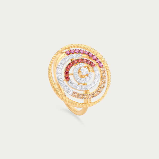 Radiant Spiral Diamond Ring,,hi-res image number null