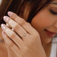 14KT Yellow Gold Concentric Evil Eye Finger Ring,,hi-res view 2