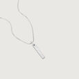 Geometric Pattern Silver Pendant,,hi-res view 4