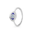 14KT White Gold Dazzling Defender Diamond Finger Ring,,hi-res view 1