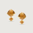 Golden Hour Glam 14KT  Citrine Stud Earrings,,hi-res view 3