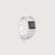 Ridge Frame Silver Ring,,hi-res view 3