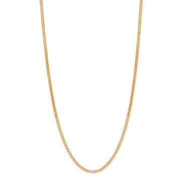14KT Yellow Gold Broad Interlocked Chain