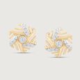 Hexagon Gleam Diamond Earrings,,hi-res view 2