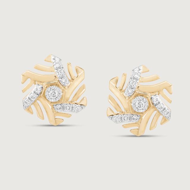 Hexagon Gleam Diamond Earrings,,hi-res image number null