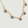 Azure Rays Topaz Gold Necklace,,hi-res view 3