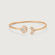 Sisterhood Shimmer 14 KT Diamond Bangle,,hi-res view 2