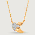 Cupid Edit Mystic Wings 14KT Gold & Diamond Necklace,,hi-res view 3