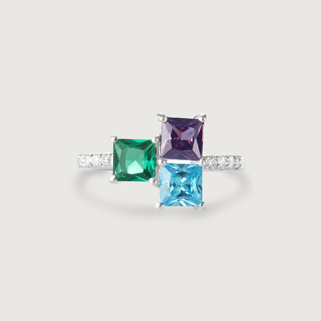 Amethyst Allure Silver Finger Ring,,hi-res image number null