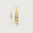 Enchanted Transformation 18KT White Moon Stone Pendant with chain,,hi-res view 7