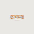 Linked Brilliance Gold & Diamond Finger Ring,,hi-res view 4