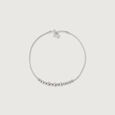 Bead Bomb Single Silver Anklet,,hi-res view 3