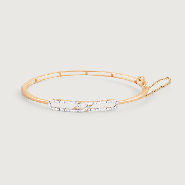 Linear Luxe Gold & Diamond Bangle,,hi-res image number null