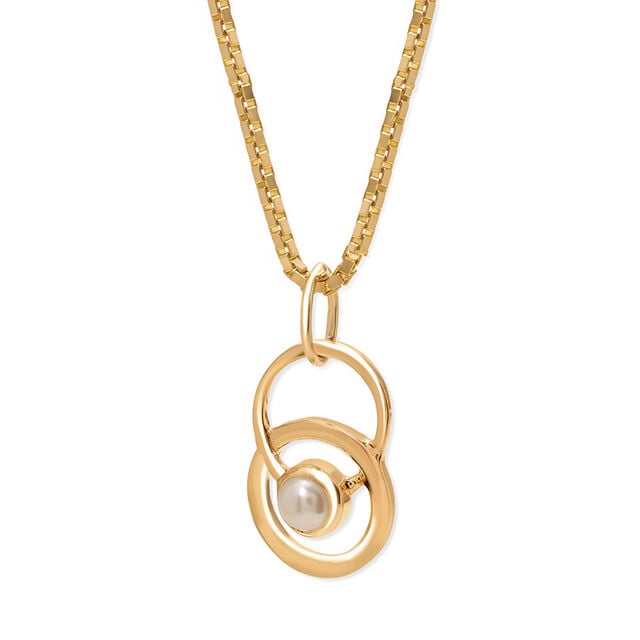 14KT Yellow Gold Stately Pearl Pendant,,hi-res image number null