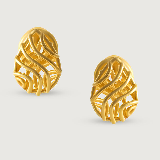 Soul Symphony Gold & Diamond Stud Earrings,,hi-res image number null