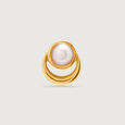 14KT Yellow Gold Pearl Nose Pin,,hi-res view 2