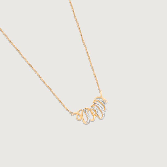 Graceful Flow Diamond Necklace,,hi-res image number null
