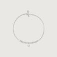 Shooting Star Single Silver Anklet,,hi-res view 3