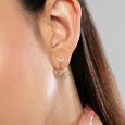 Intricate Celtic Gold Drop Earrings,,hi-res view 2