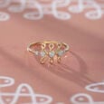Kollam Glam Gold and Diamond Finger Ring,,hi-res view 1