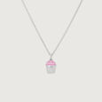 Bubbly Cupcake Silver Necklace,,hi-res view 3