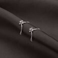 Sparkling Petal Silver Toe Rings,,hi-res view 1