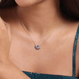 Bubbly Bliss 14KT Diamond & London Blue Topaz Necklace,,hi-res view 2