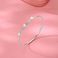 Elegant Pearl Silver Bangle,,hi-res view 1