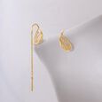 Geometric Glow Gold Sui Dhaga Earrings,,hi-res view 1