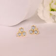 Honeycomb Harmony Diamond Stud Earrings,,hi-res view 1