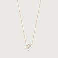 Lotus Bloom Pearl and Diamond Necklace,,hi-res view 4