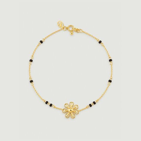 Radiant Floral Gold Mangalsutra Bracelet
