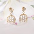 Chic Bloom Diamond Jhumka,,hi-res view 1