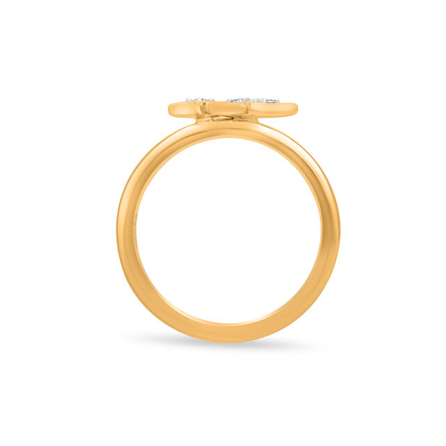 14kt Yellow Gold Star Struck Diamond Ring,,hi-res image number null