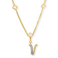Mia Sutra DIY with Alphabet Charms- V,,hi-res view 3
