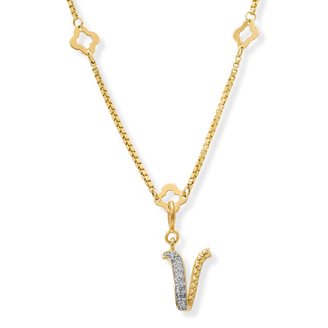 Mia Sutra DIY with Alphabet Charms- V,,hi-res image number null