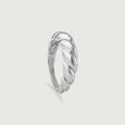 Chunky Rope Silver Ring,,hi-res view 3