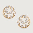 Heritage Spiral Gold & Diamond Stud Earrings,,hi-res view 2