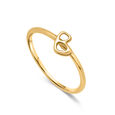 Letter B 14KT Yellow Gold Initial Ring,,hi-res view 3