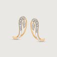 Paisley Twist Diamond Stud Earrings,,hi-res view 3