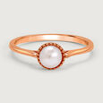 Pearl Adorned 18KT Diamond Finger Ring,,hi-res view 2